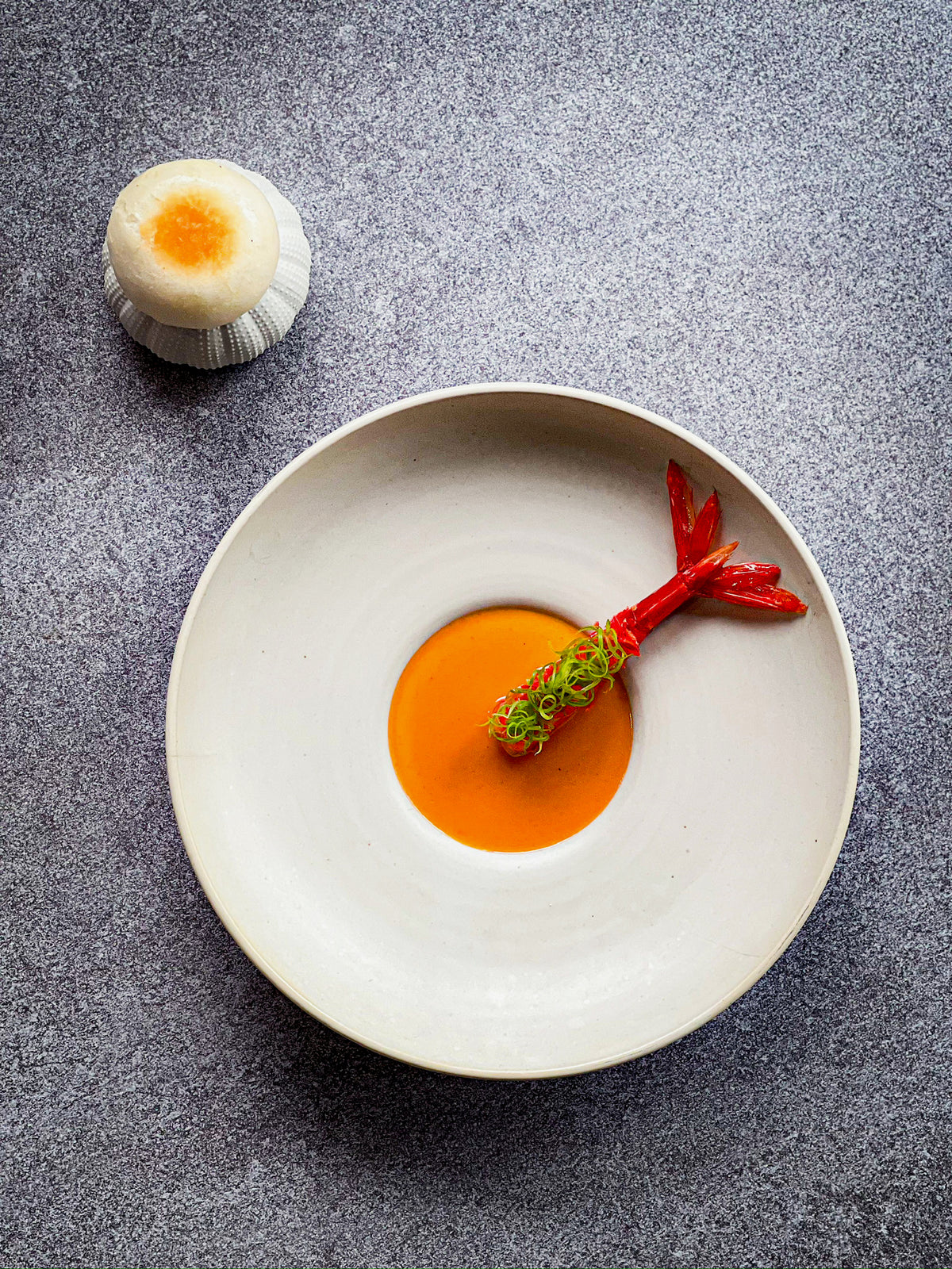 French seafood course with ocean-inspired plating at L'Arôme by the Sea