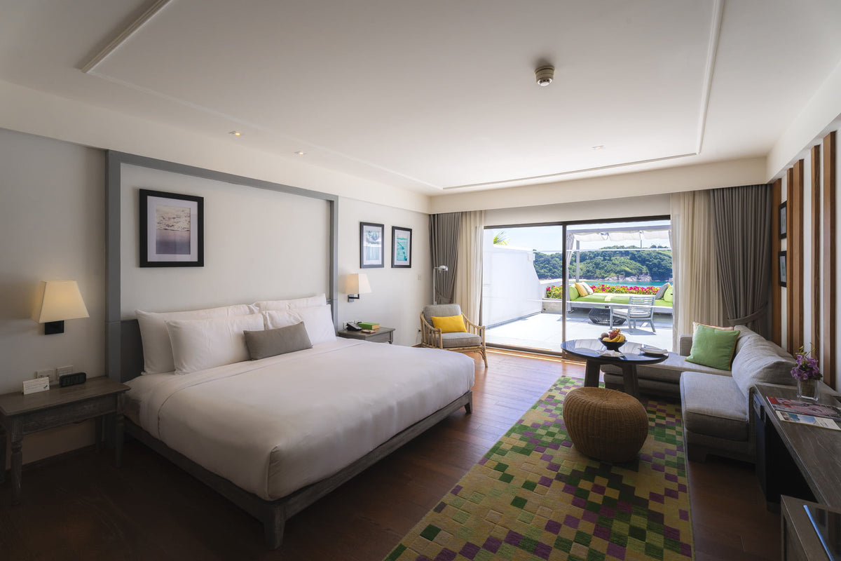Grand Ocean View Room with sea-view balcony at The Nai Harn