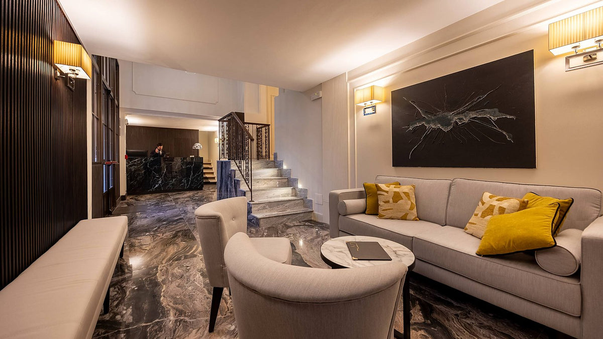 The lounge at BH Hotel Roma