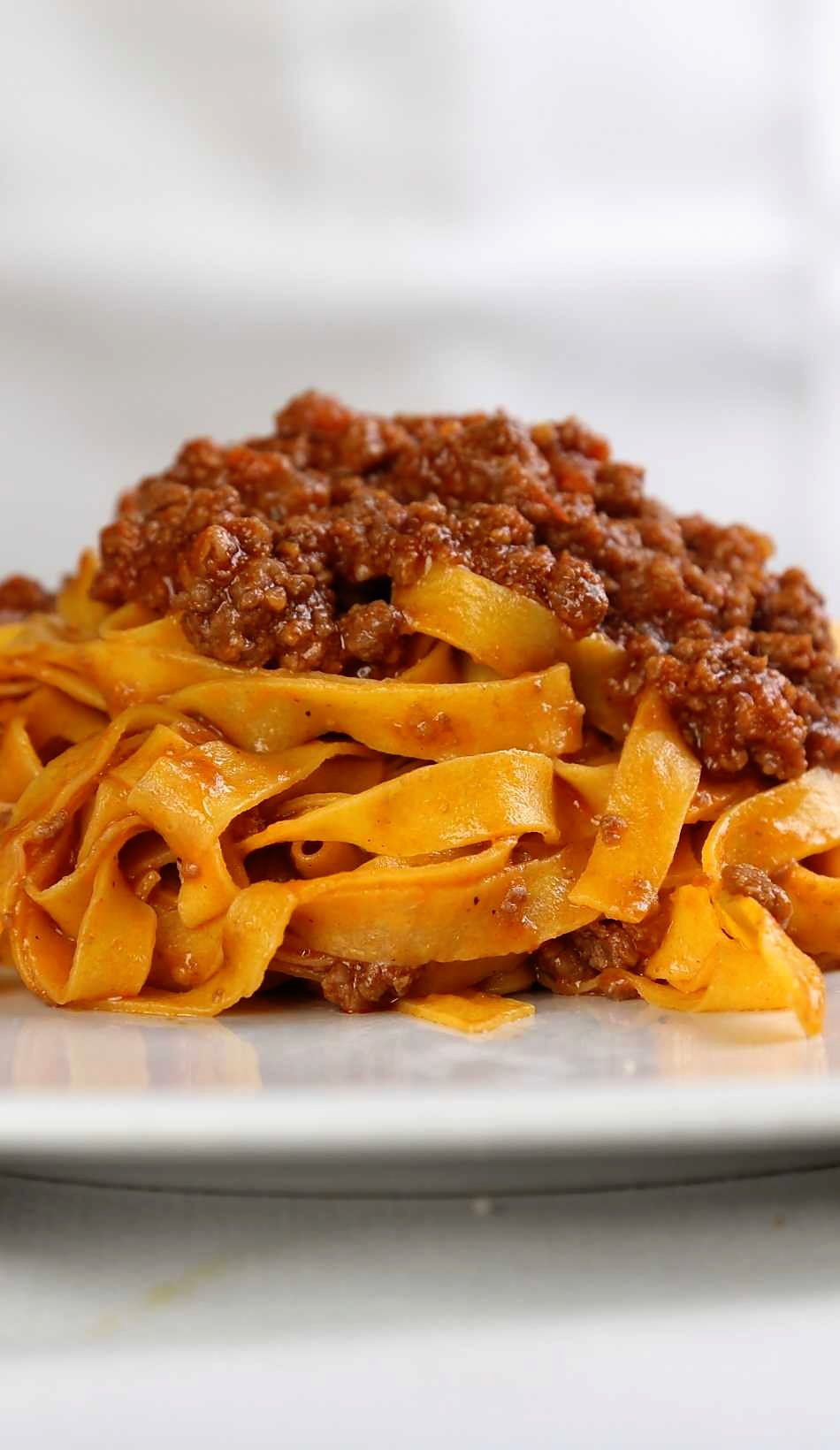 Tagliatelle al ragù at Colline Emiliane