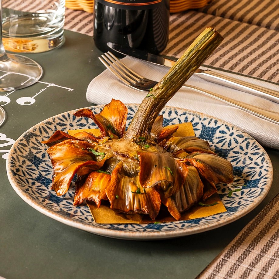 Carciofo alla giudia at Ditirambo