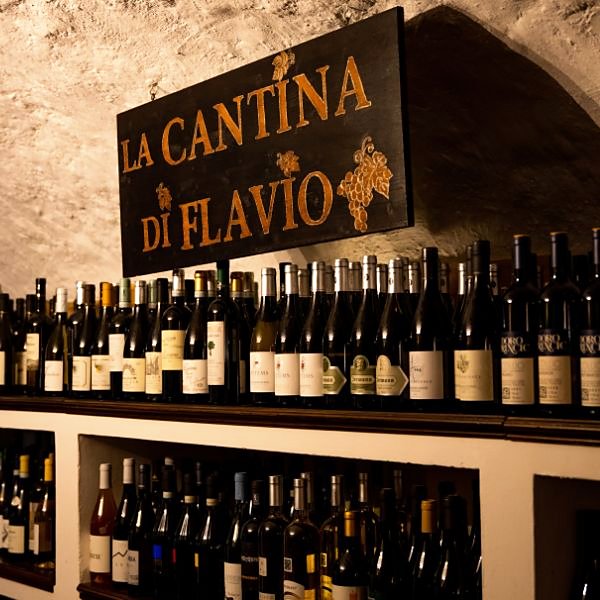 The wine cellar at Flavio al Velavevodetto