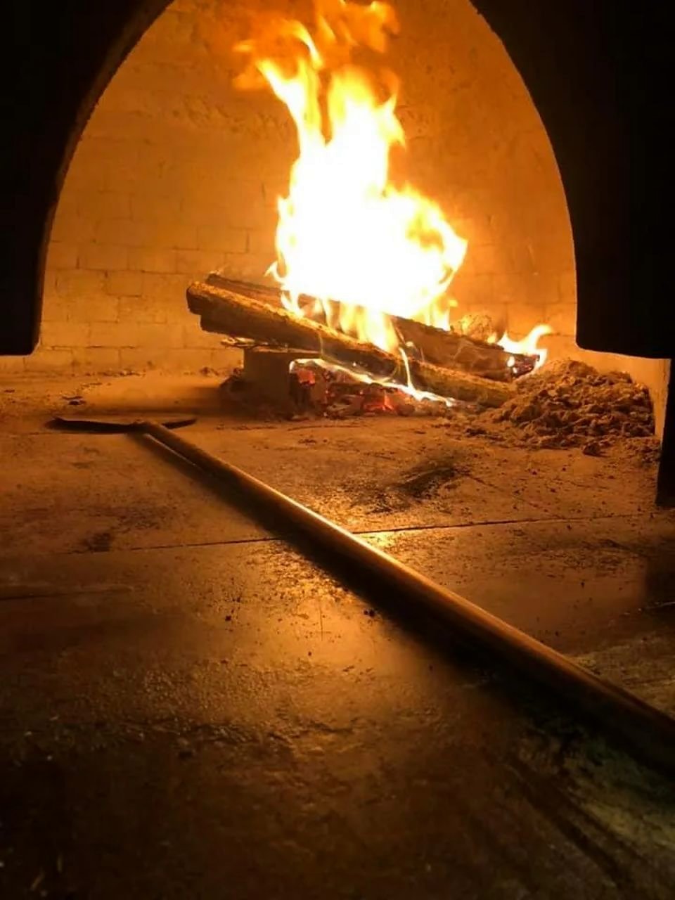 The wood-fired oven at La Tavernaccia Da Bruno