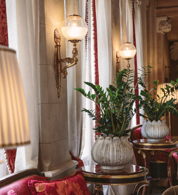 A corner of the hall at Albergo Terminus