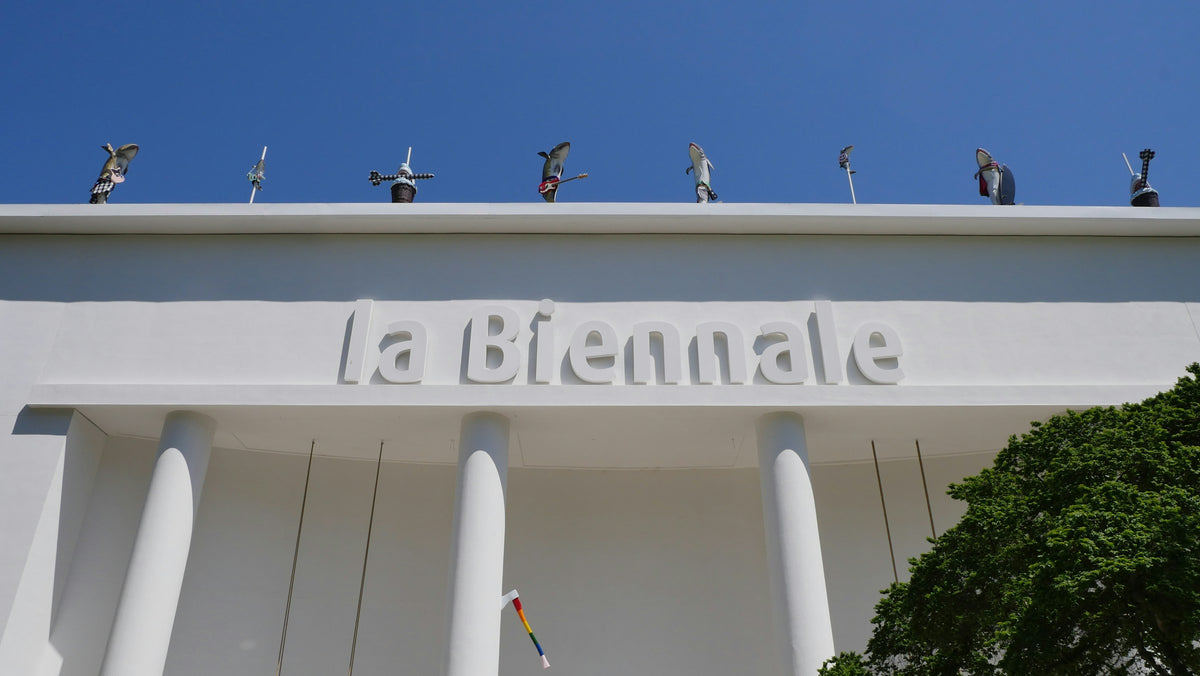 The Central Pavilion of La Biennale with its white columns