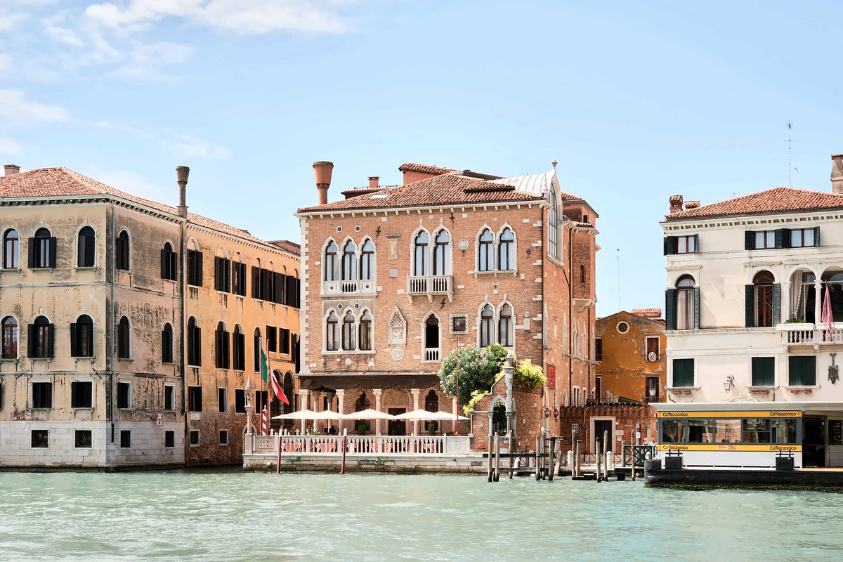 Palazzo Stern seen from the Grand Canal, with its waterfront terrace