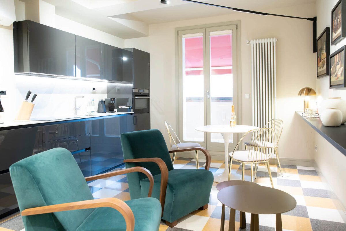 Inside the Zaffiro apartment at Gardi Luxury Apartments